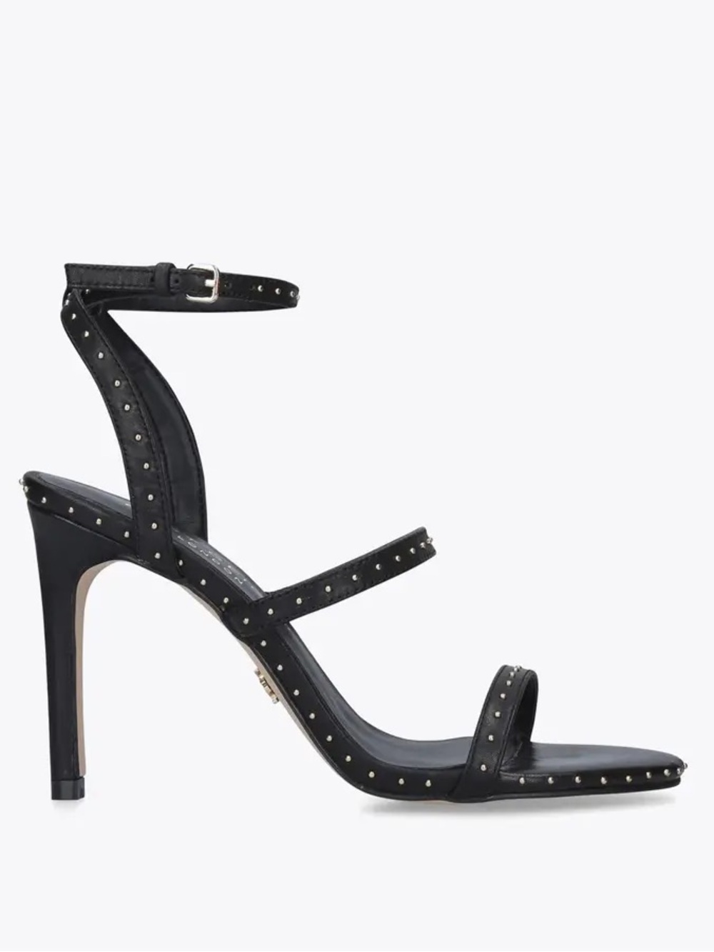 NWT Kurt Geiger Women's London Portia Leather Ankle Strap Heels